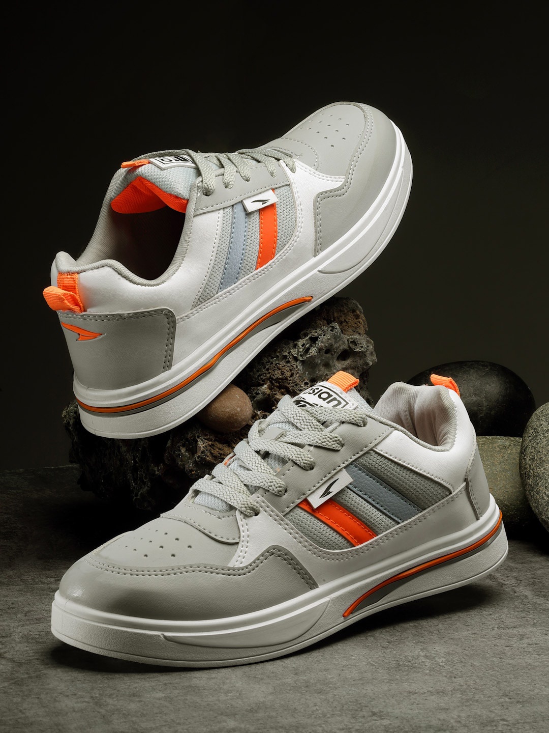 

ASIAN Men SYDNEY-02 Colourblocked Sneakers, Grey