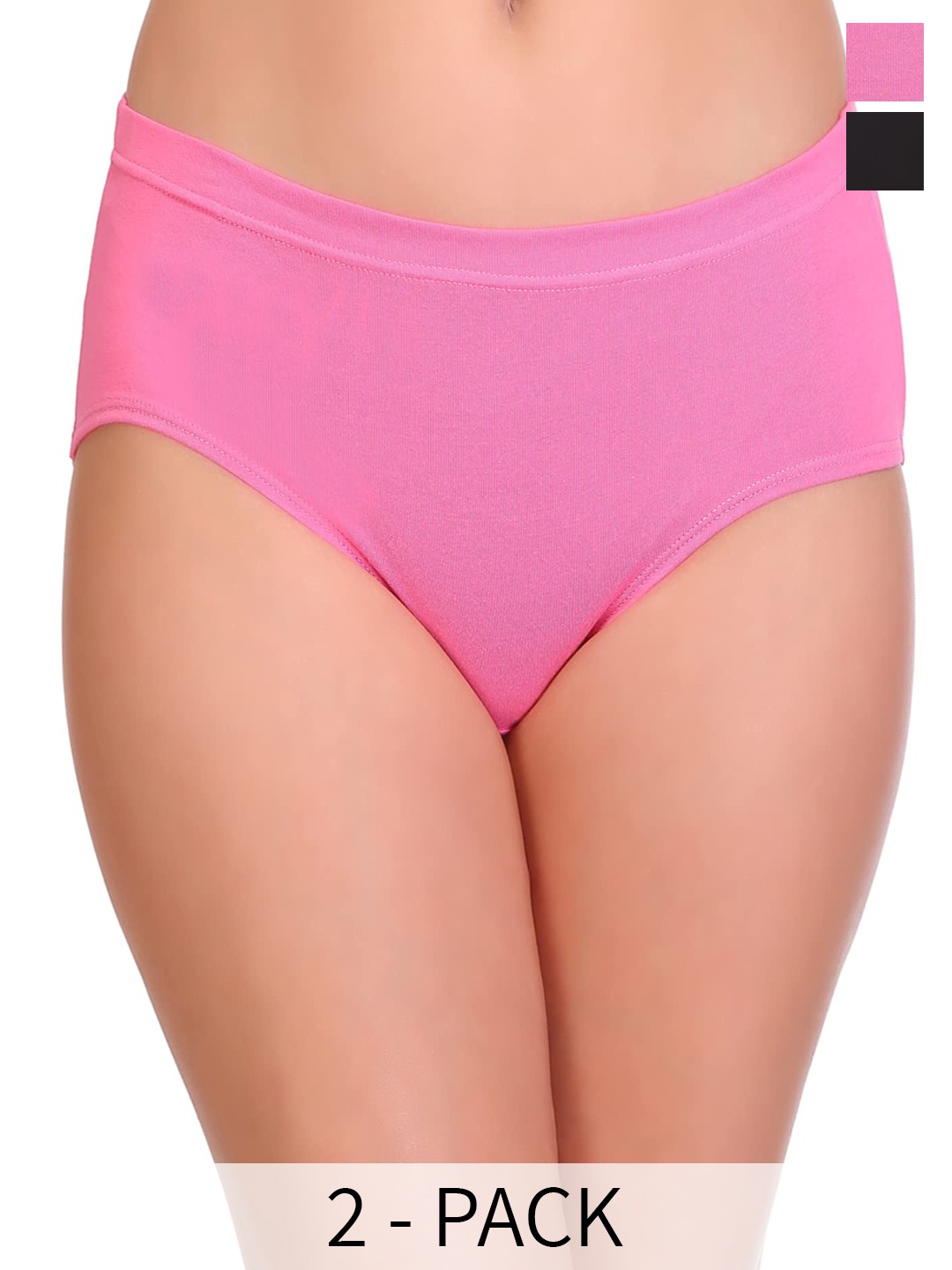 

Designer Bugs Pack Of 2 Low Waist Bikini Briefs DBP2-BRF-BPB-30, Black