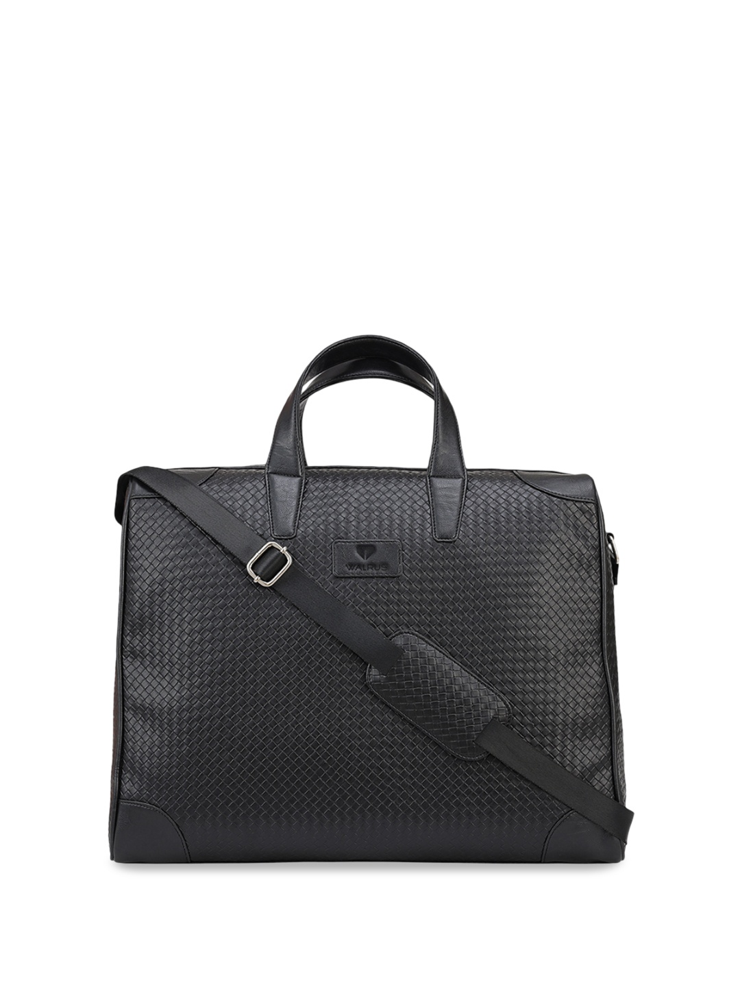 

Walrus Men Textured Large Casual Duffel Bag, Black