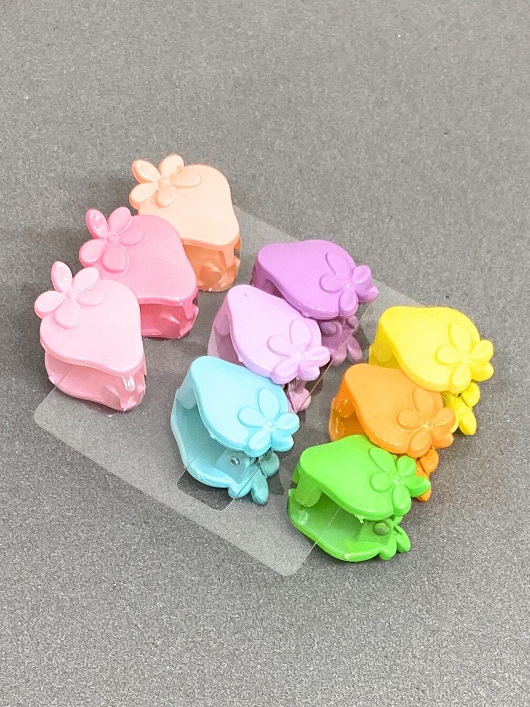 

BAESD Girls Set of 9 Strawberry Claw Clips, Green