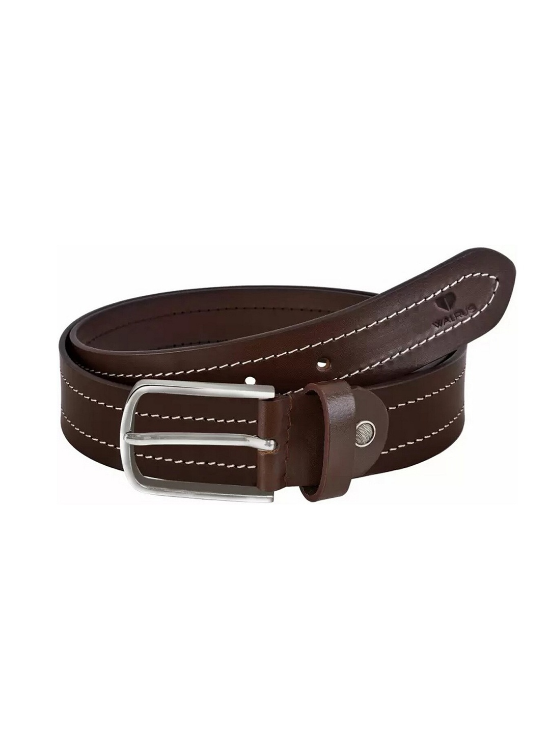 

Walrus Men Textured Genuine Leather Belt, Brown