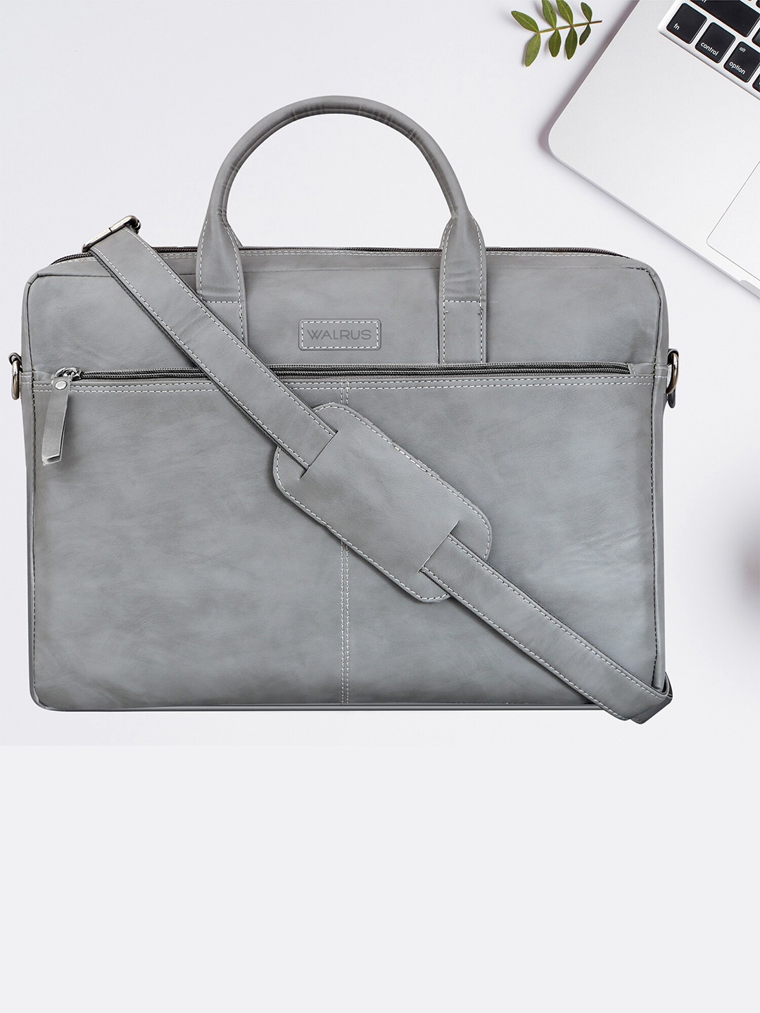 

Walrus Unisex Laptop Bag, Grey