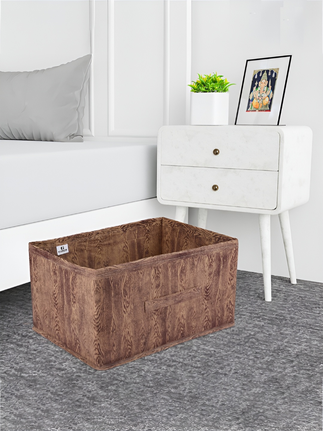 

Kuber Industries Brown 4 Pieces Printed Drawer Organiser