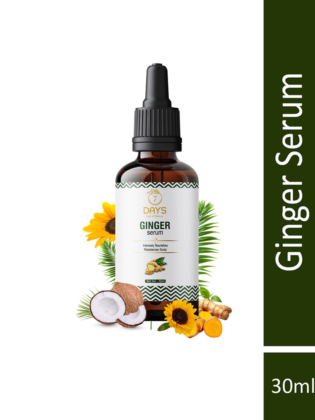 

7 DAYS Ginger Hair Serum - 30 ml, Green