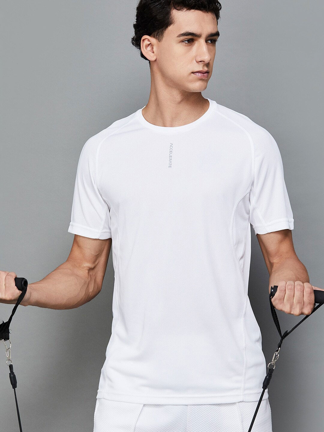 

Fame Forever by Lifestyle Round Neck T-shirt, White