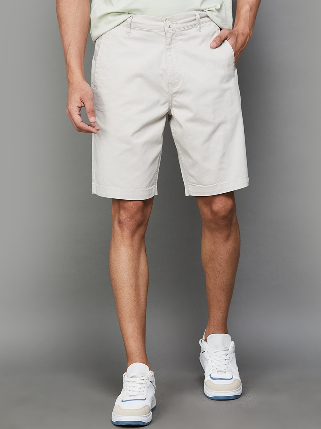 

Fame Forever by Lifestyle Men Mid-Rise Regular Shorts, Cream