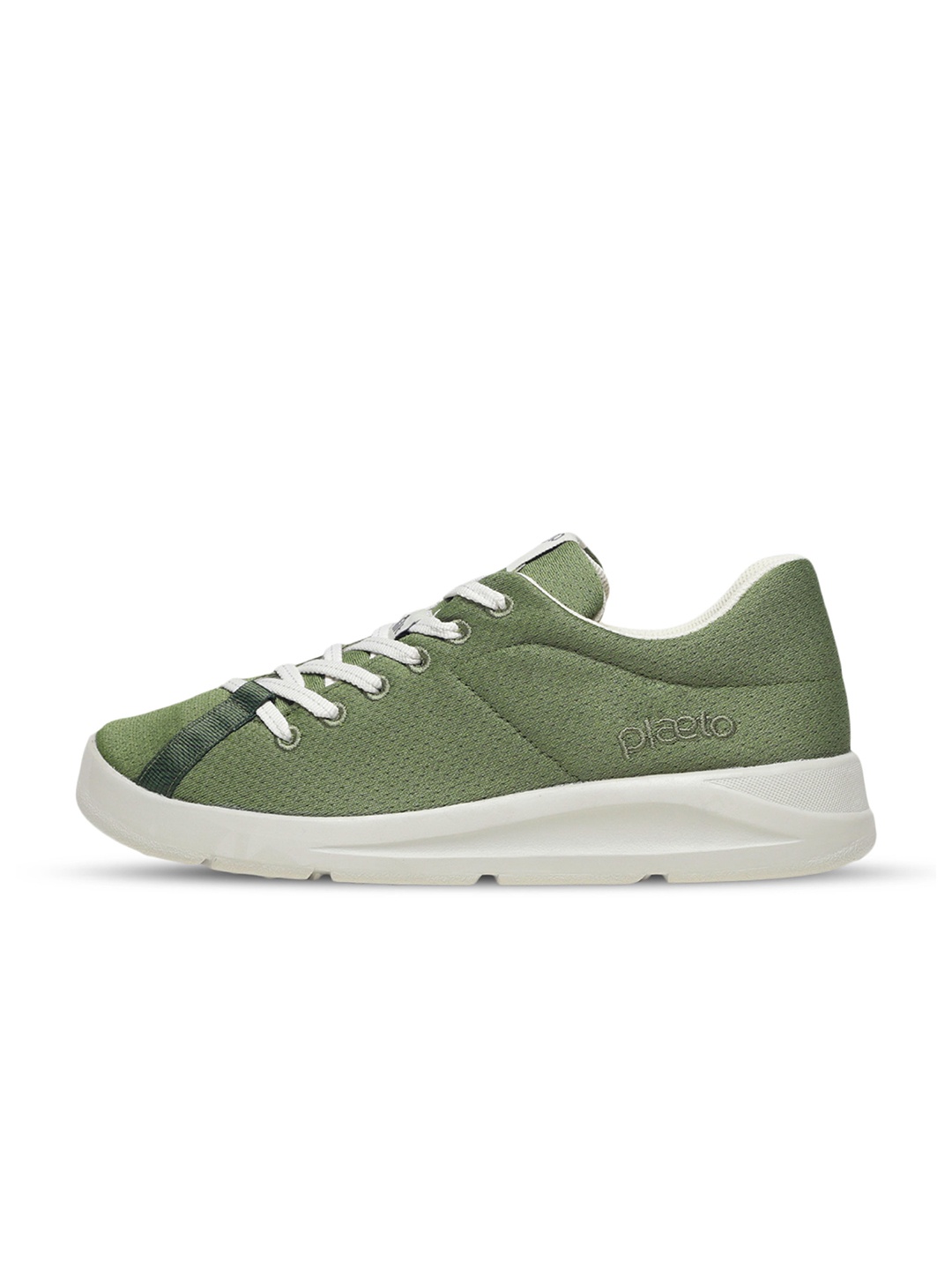 

plaeto Men Round Toe Lightweight Mesh Sneakers, Olive
