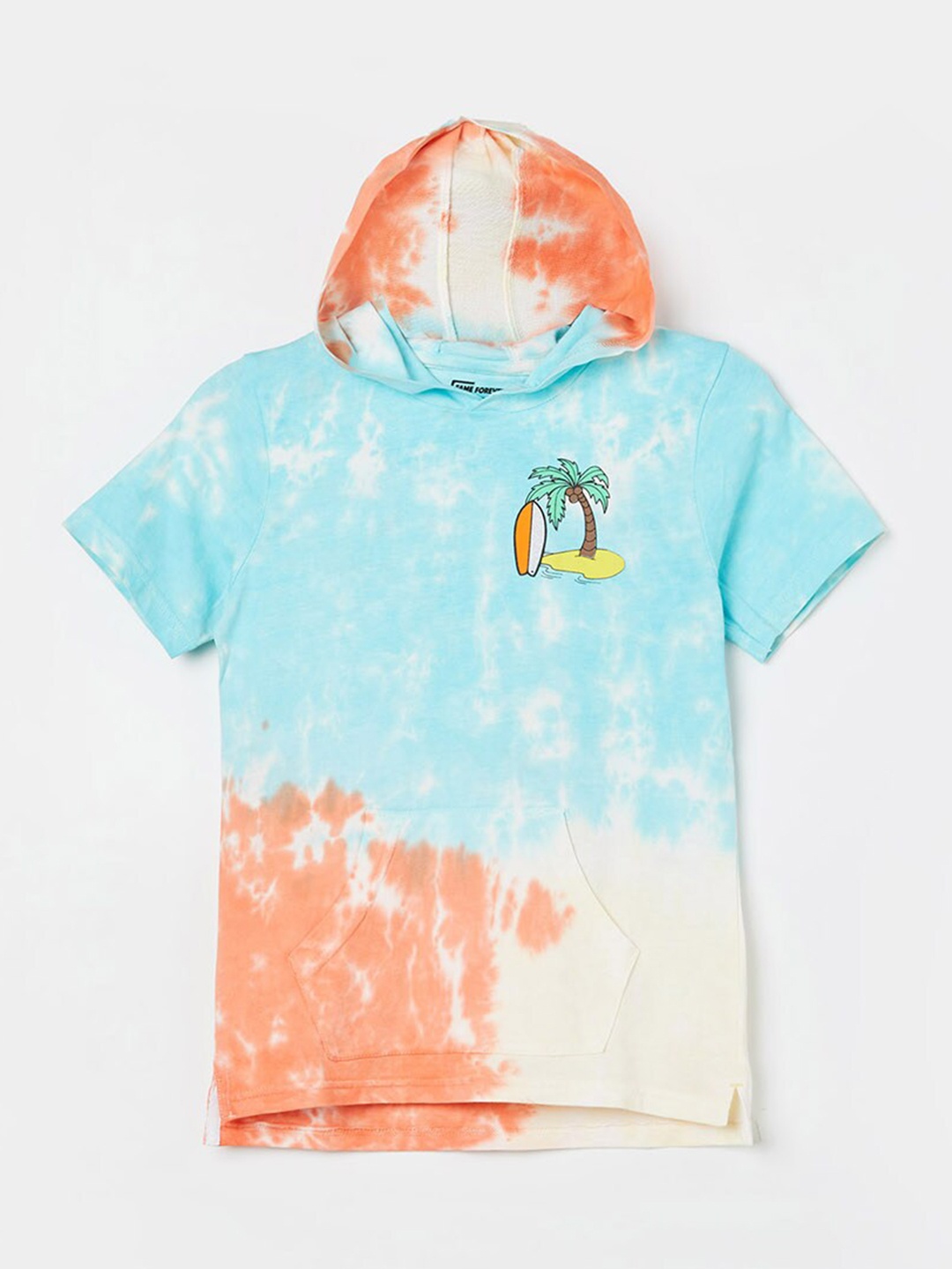 

Fame Forever by Lifestyle Boys Abstract Printed Cotton T-shirt, Blue