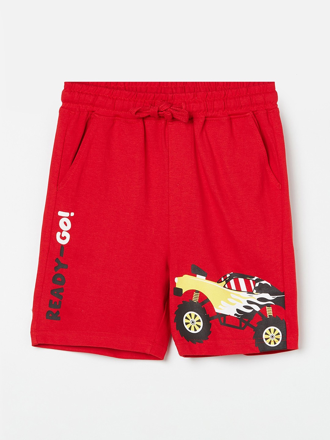 

Fame Forever by Lifestyle Boys Graphic Printed Cotton Shorts, Red
