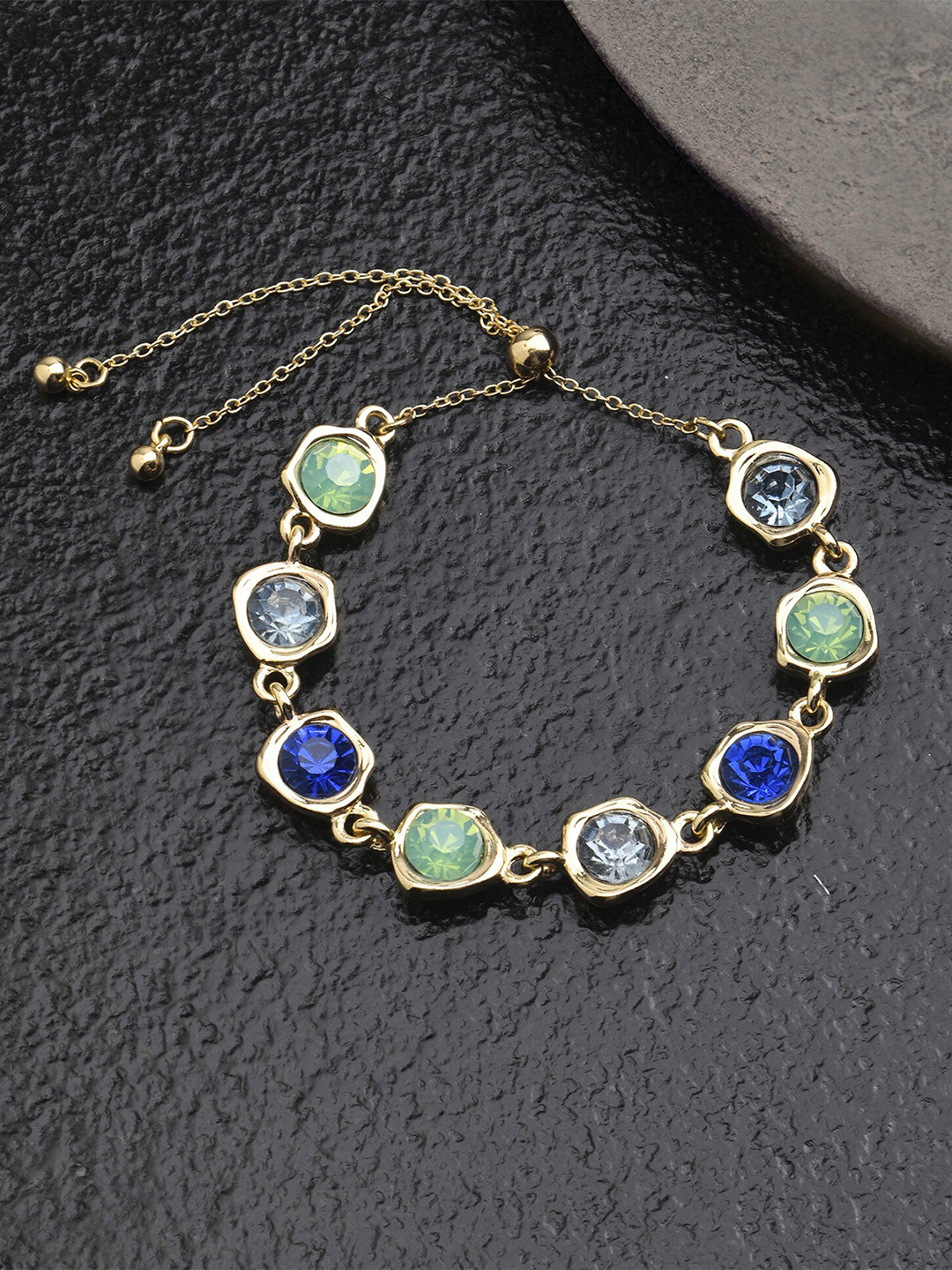 

Accessorize Stone-Studded Wraparound Bracelet, Gold