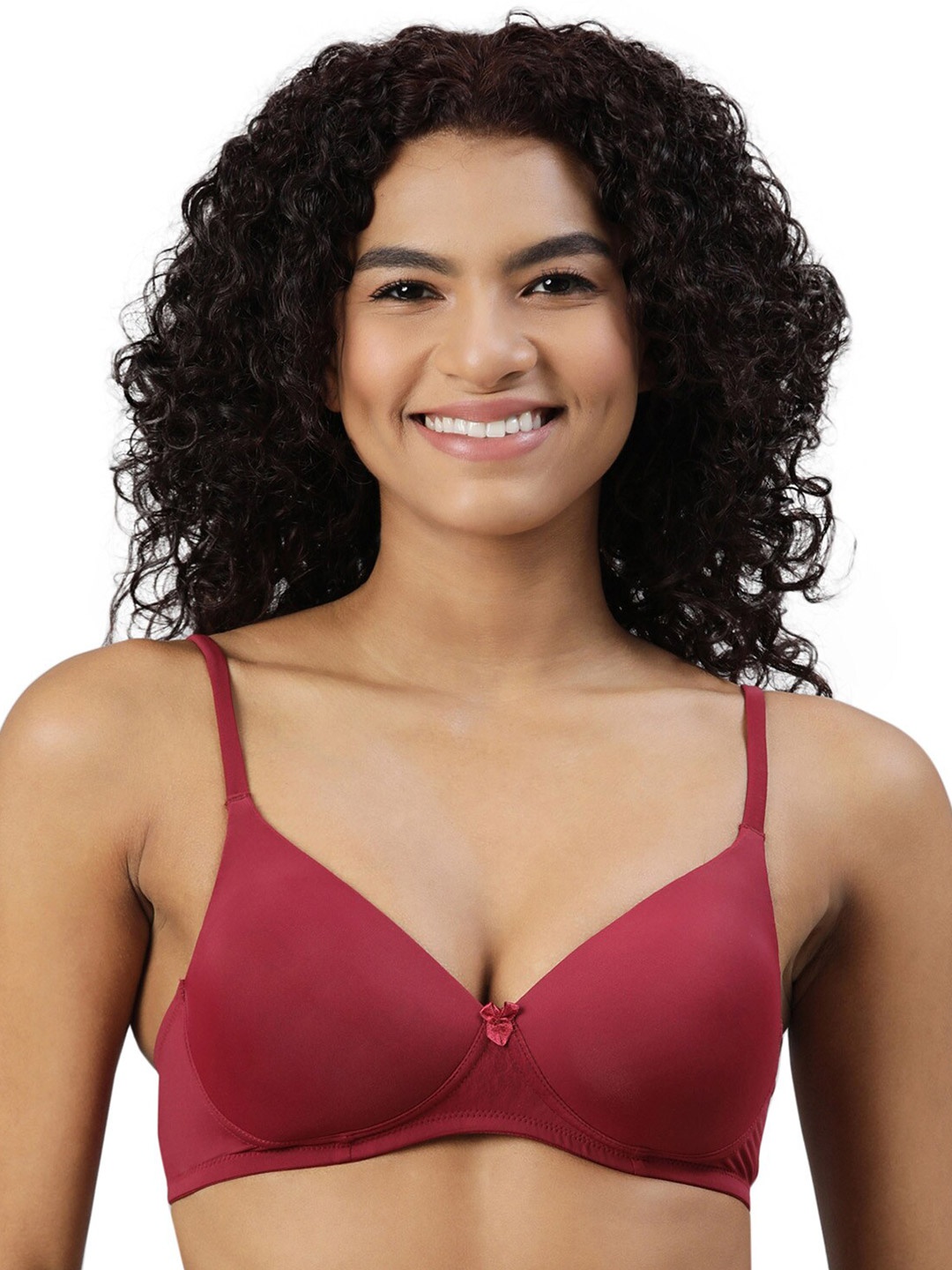 

BLOSSOM Lightly Padded Polyamide Bra_Featherlite, Maroon