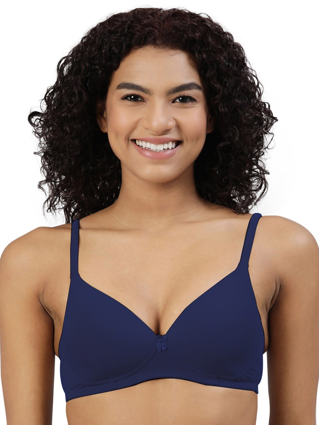 

BLOSSOM Lightly Padded Polyamide Bra_Featherlite, Navy blue