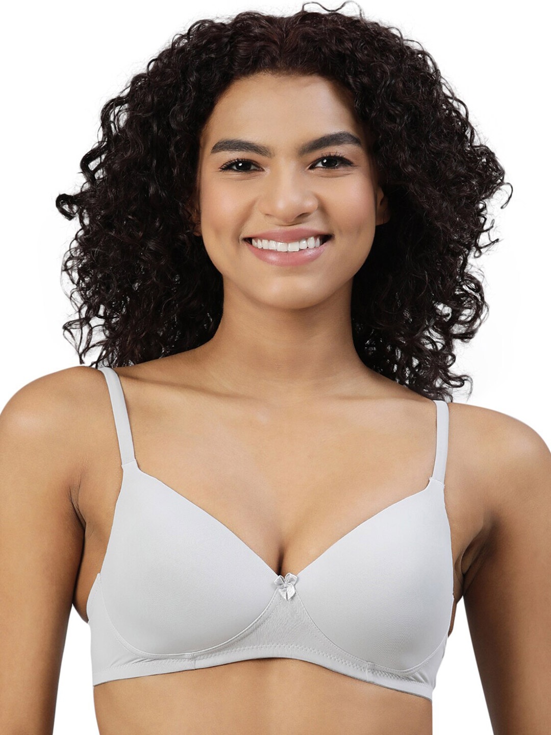 

BLOSSOM Lightly Padded Polyamide Bra_Featherlite, Grey