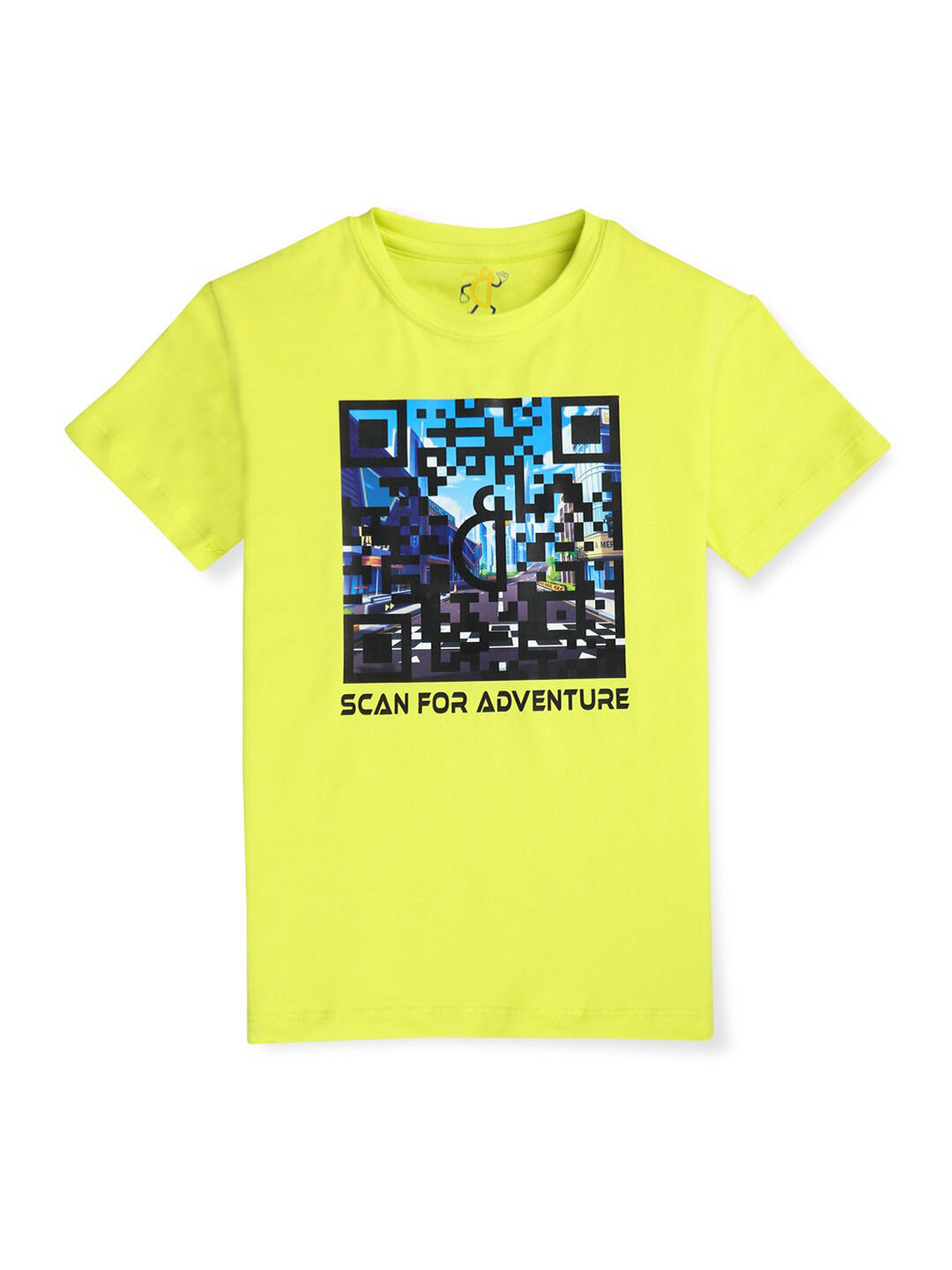 

Gini and Jony Boys Round Neck Printed T-shirt, Yellow