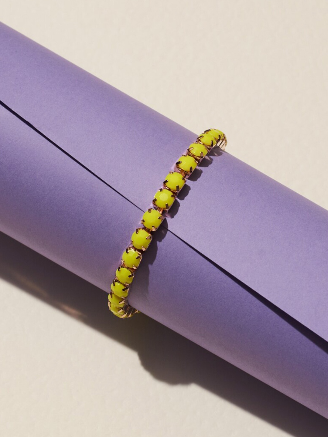 

SALTY Stone Studded Wraparound Bracelet, Gold