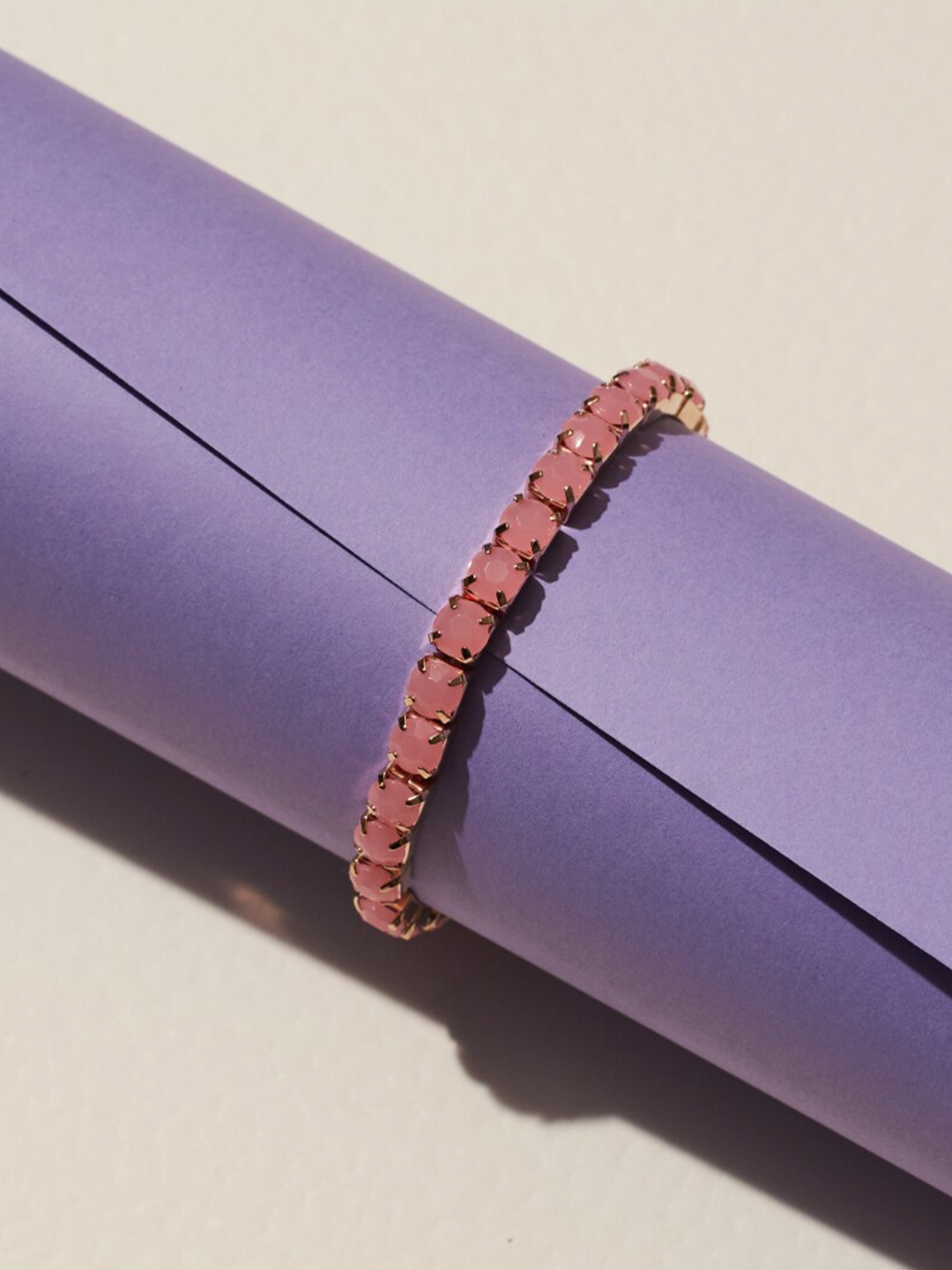 

SALTY Stone Studded Wraparound Bracelet, Gold