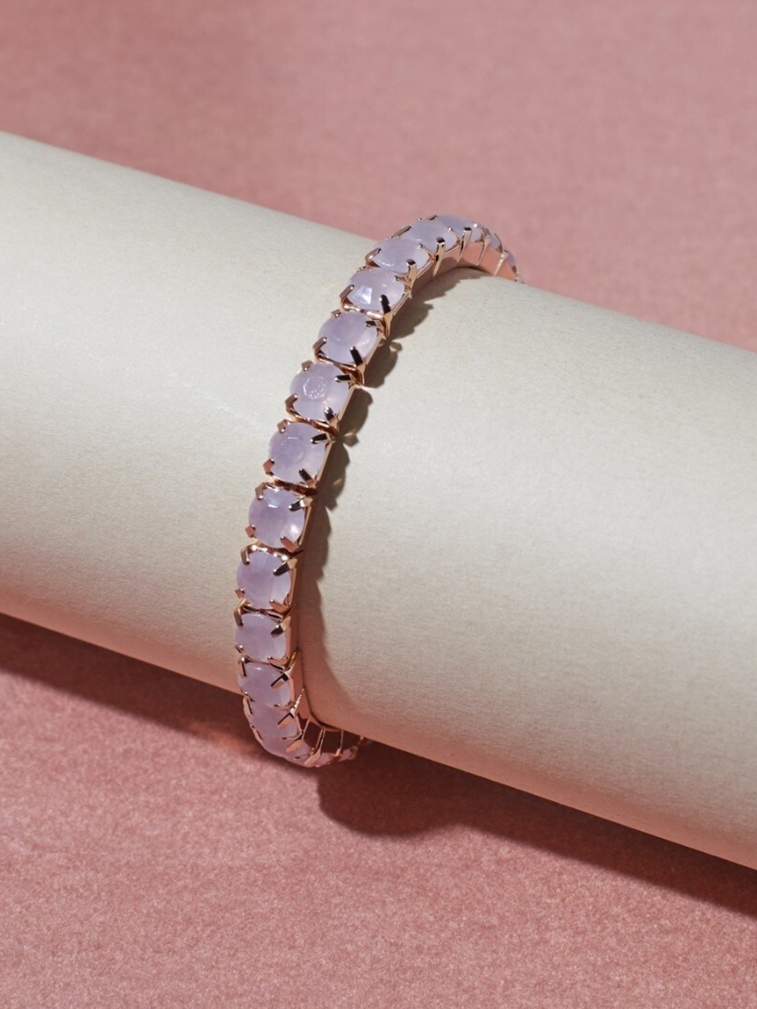 

SALTY Stone Studded Wraparound Bracelet, Rose gold