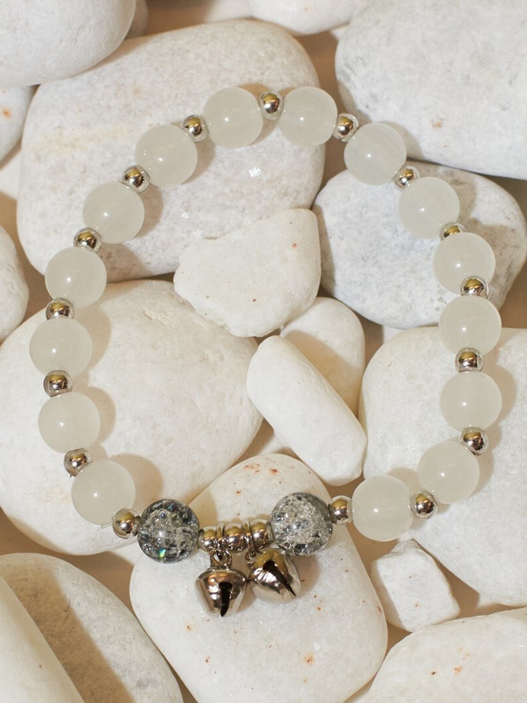 

SALTY Beaded Bracelet, Silver