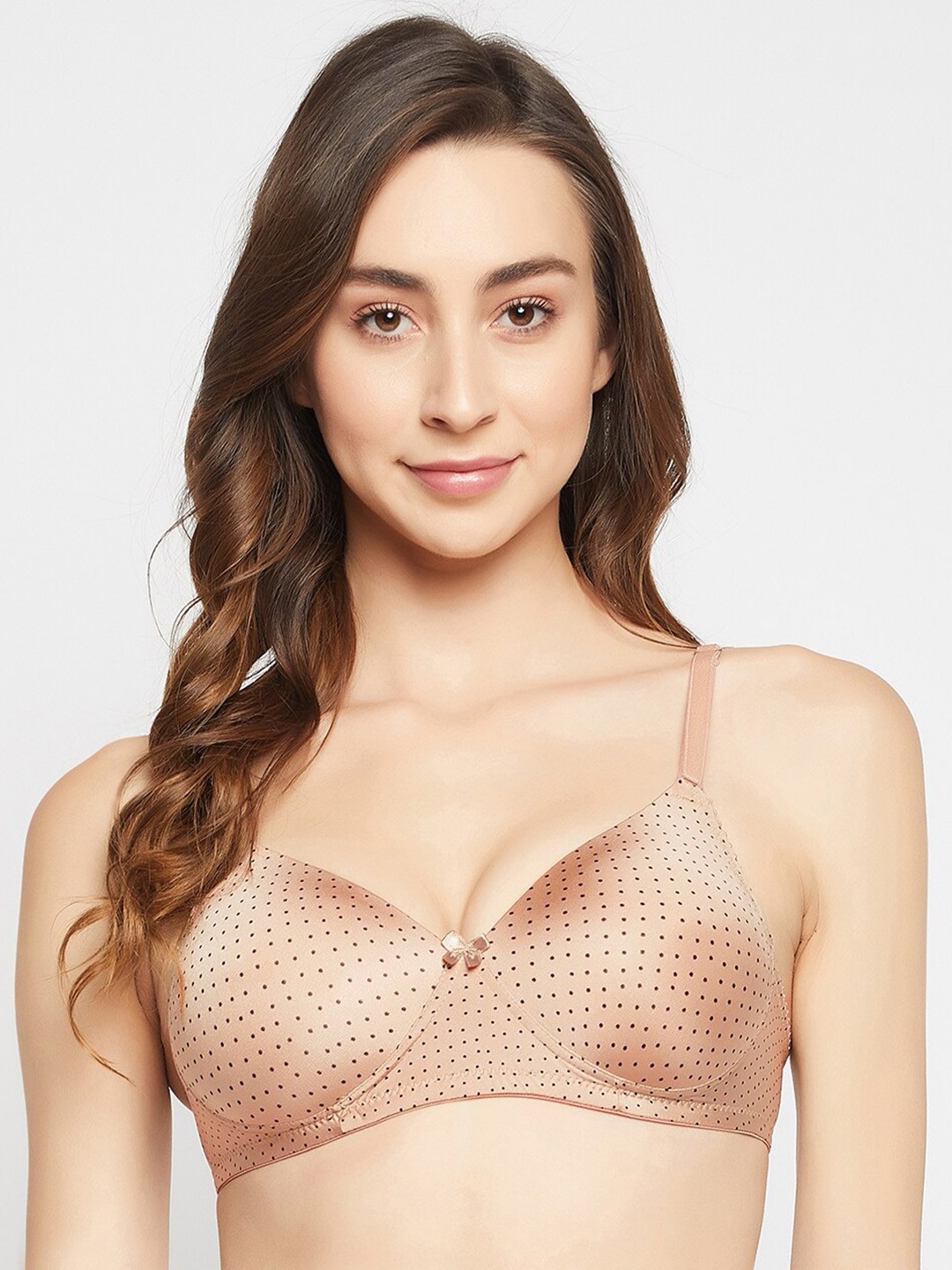 

Clovia Full Coverage Lightly Padded Bra All Day Comfort, Beige