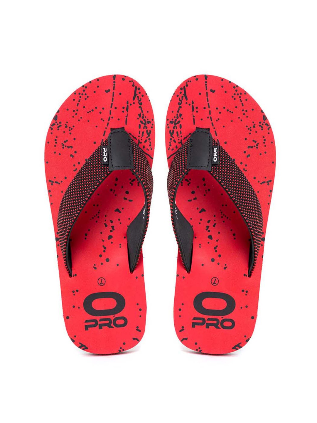 

Khadims Men Printed Thong Flip-Flops, Black