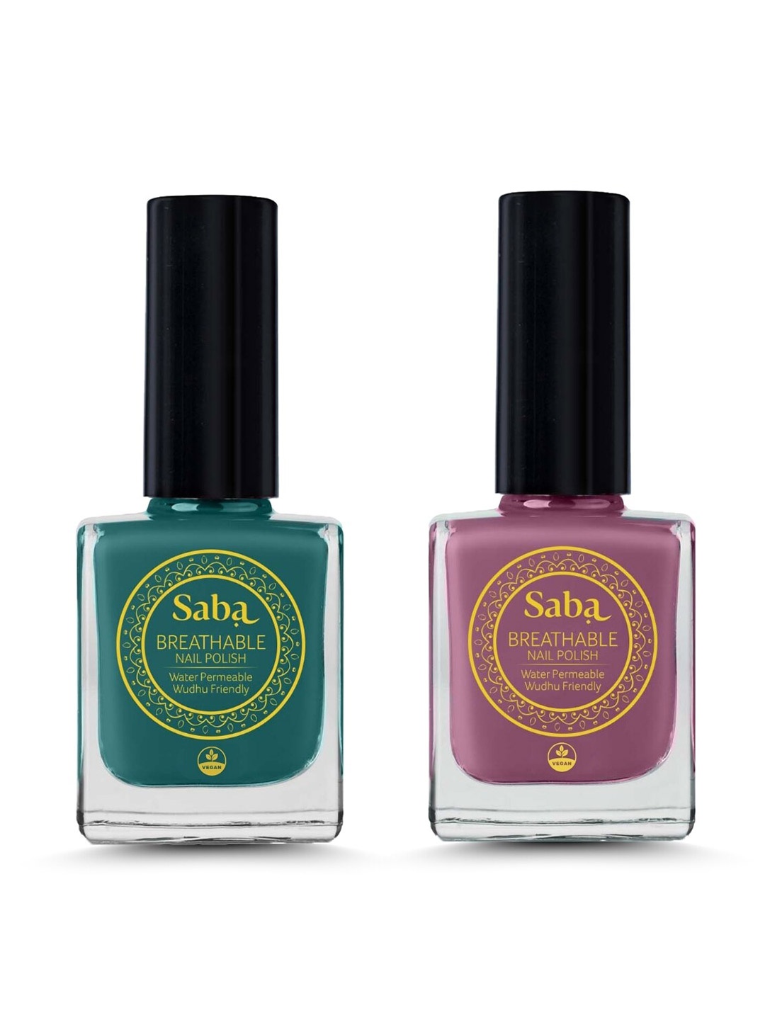 

Saba Set Of 2 Breathable Nail Paint-12 ml each - Emerald Green & Burnt Rose