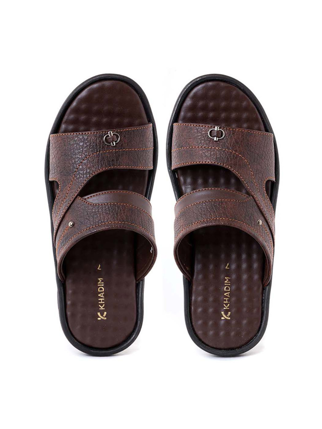 

Khadims Men Comfort Sandals, Brown