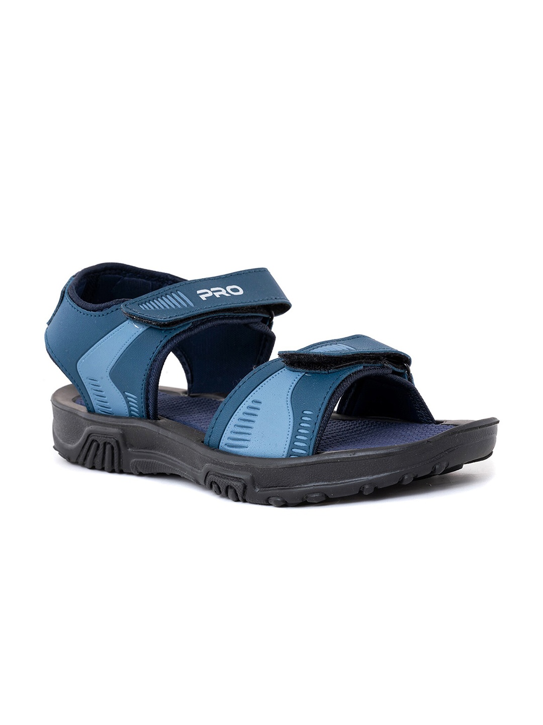 

Khadims Men Textured Sports Sandals, Blue