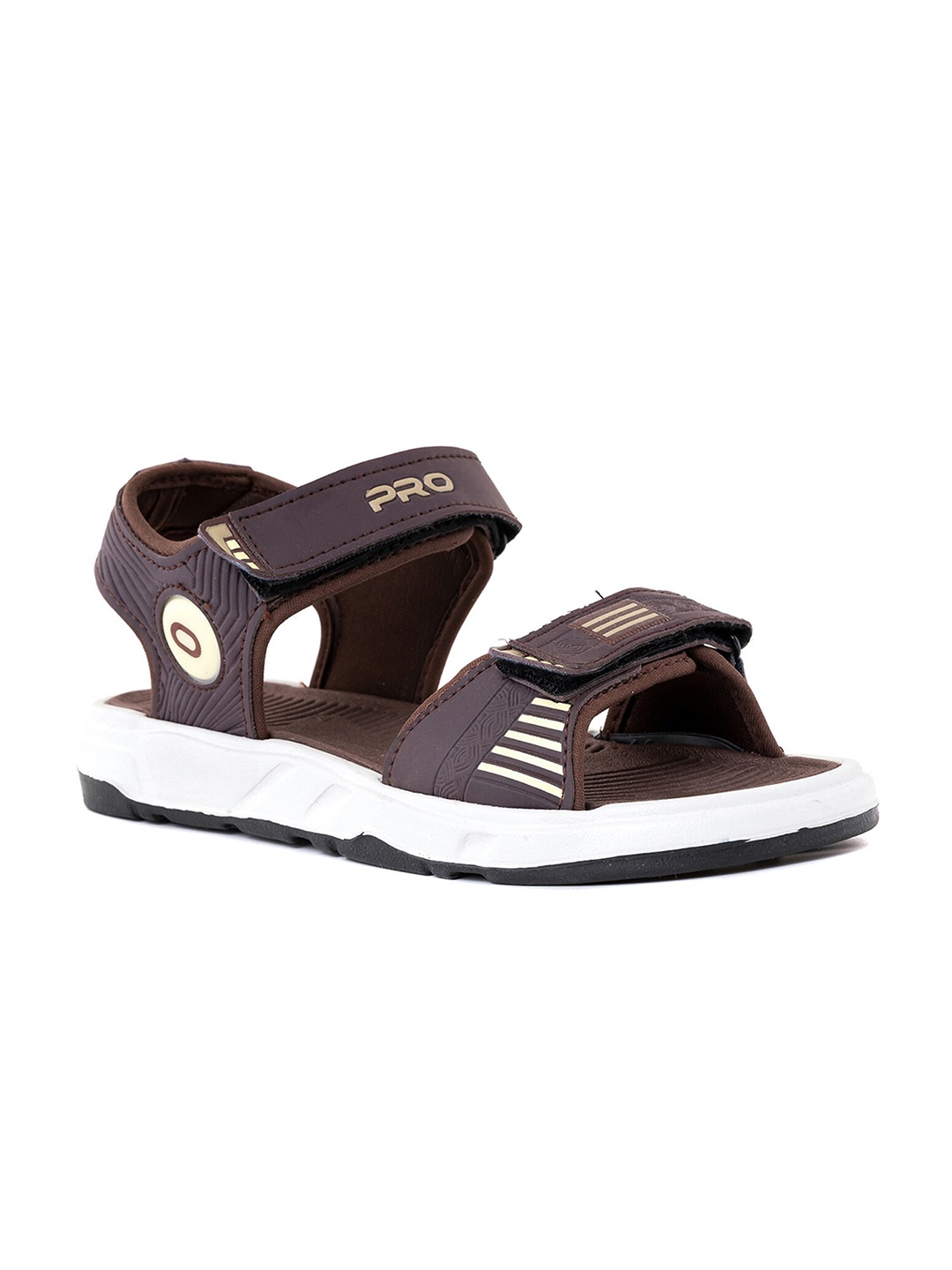 

Khadims Men Textured Sports Sandals, Brown