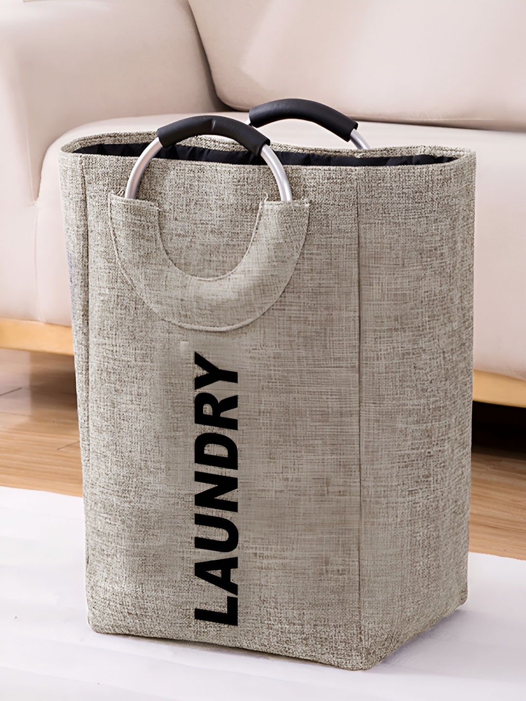 

LUXEHOME INTERNATIONAL Waterproof Laundry Bag, Beige