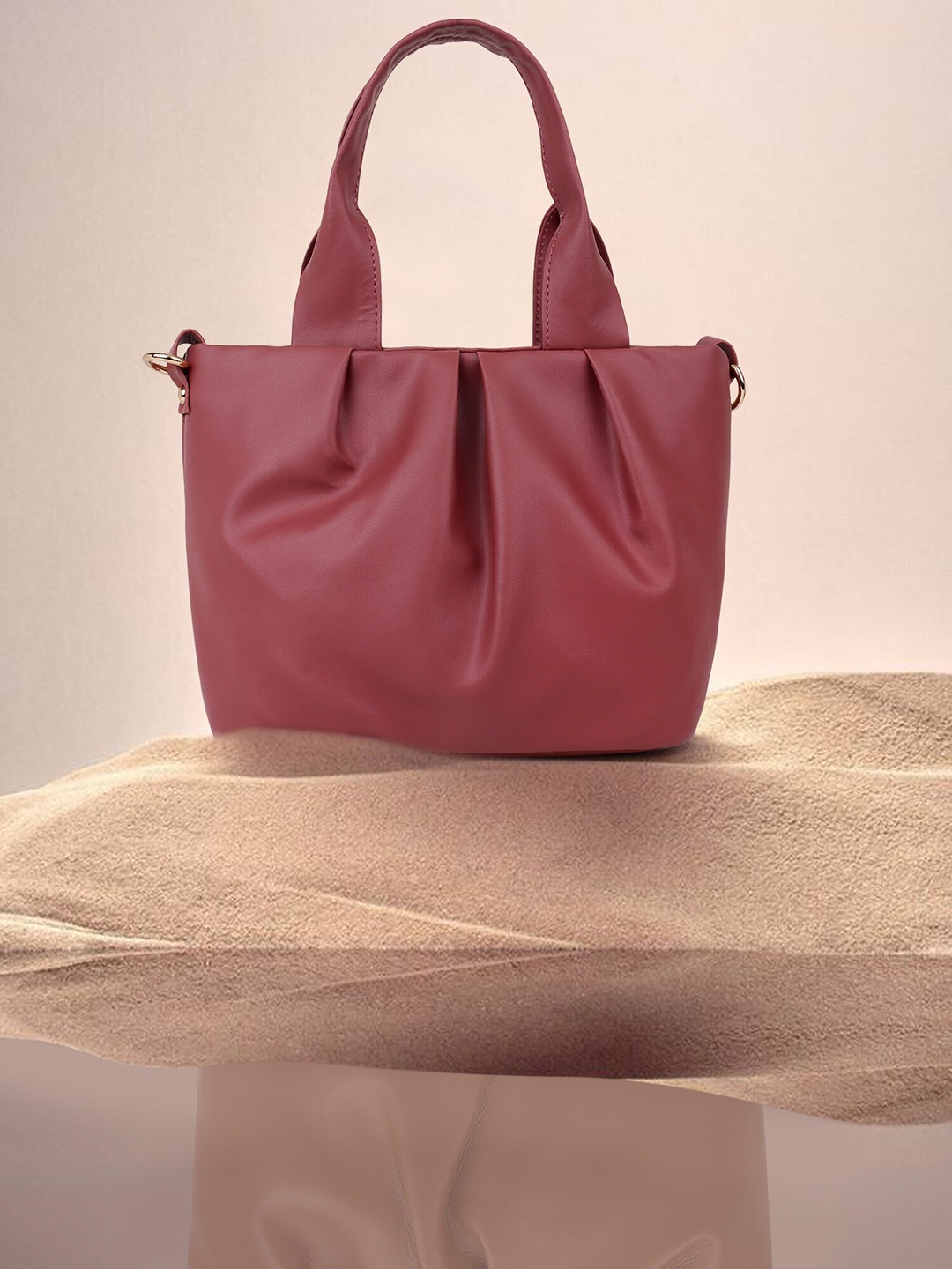 

OsaiZ PU Oversized Bucket Shoulder Bag, Red