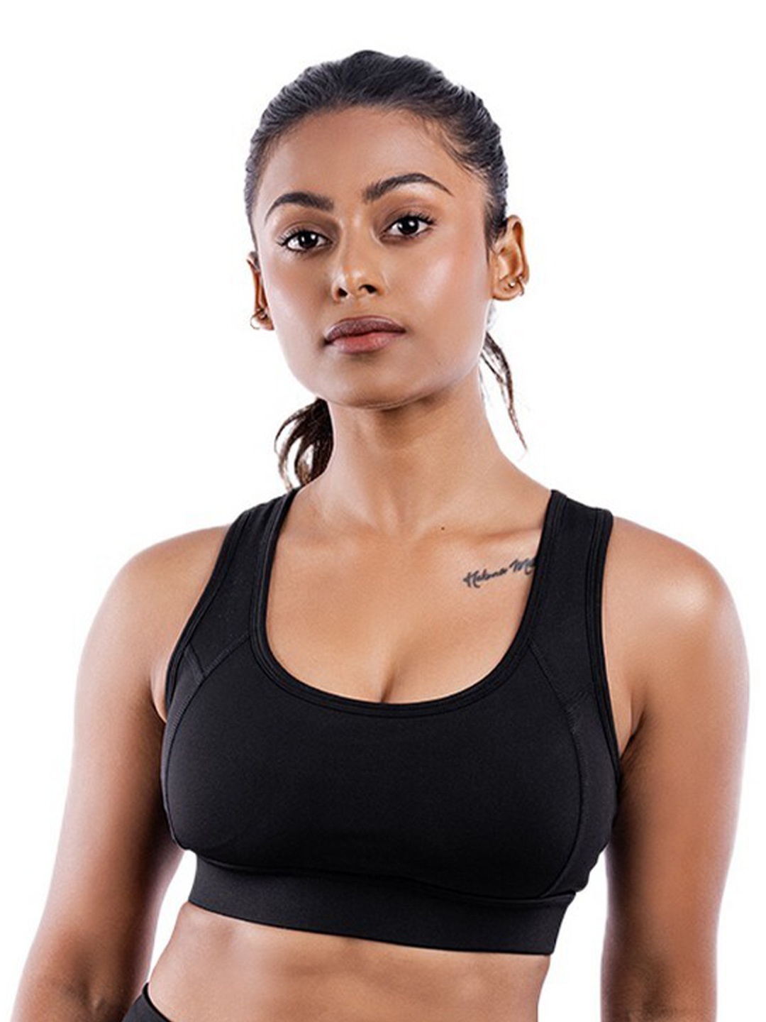 

TEGO Medium Coverage Workout Bra All Day Comfort, Black