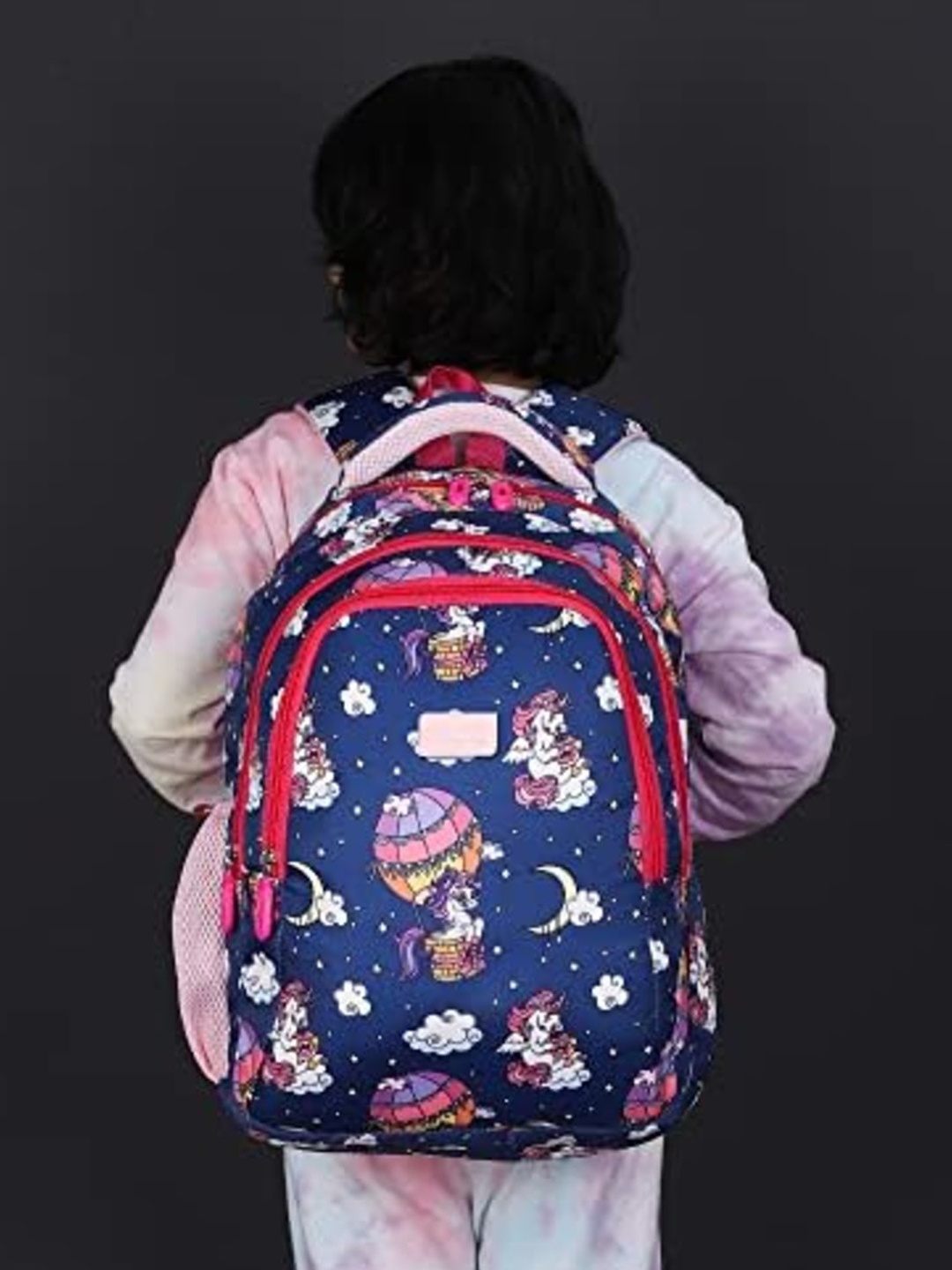 

Gleevers Kids Graphic Printed Ergonomic Backpack, Blue