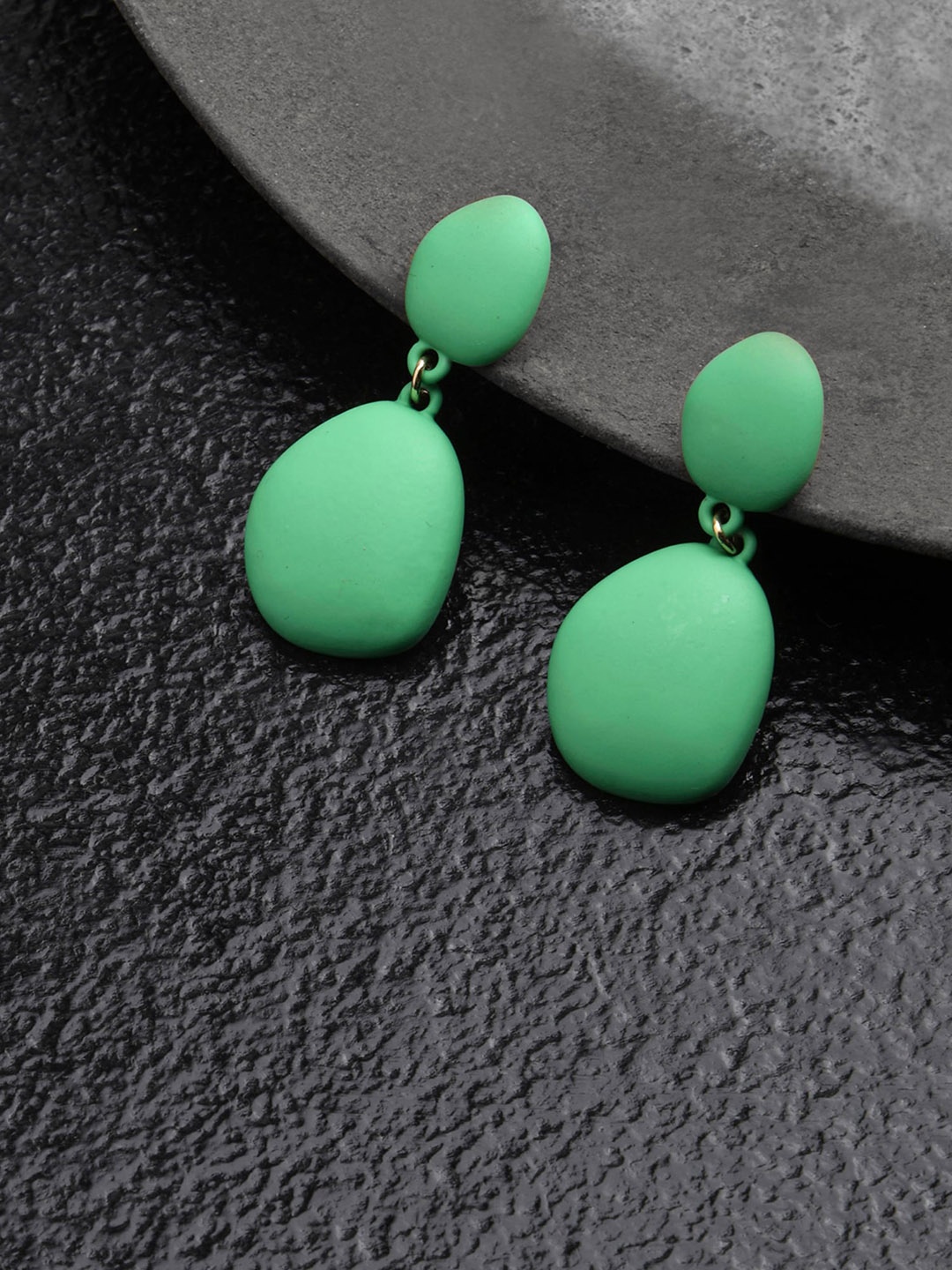 

Accessorize Contemporary Drop Earrings, Green