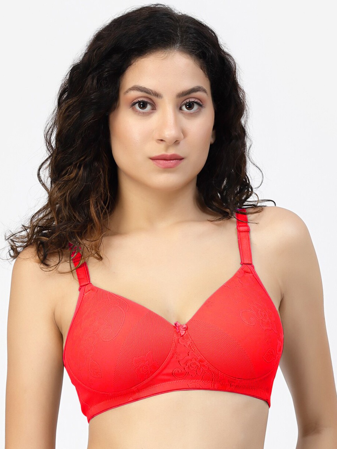 

SHYAM SONS FLAIR T-shirt Bra - Full Coverage Lightly Padded, Red