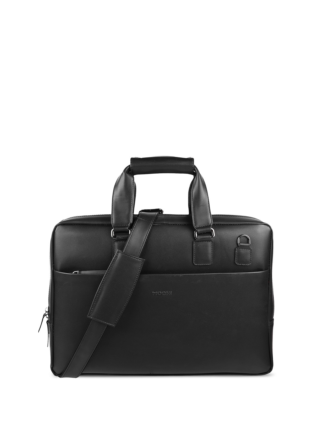 

Mochi Leather Structured Handheld Bag, Black