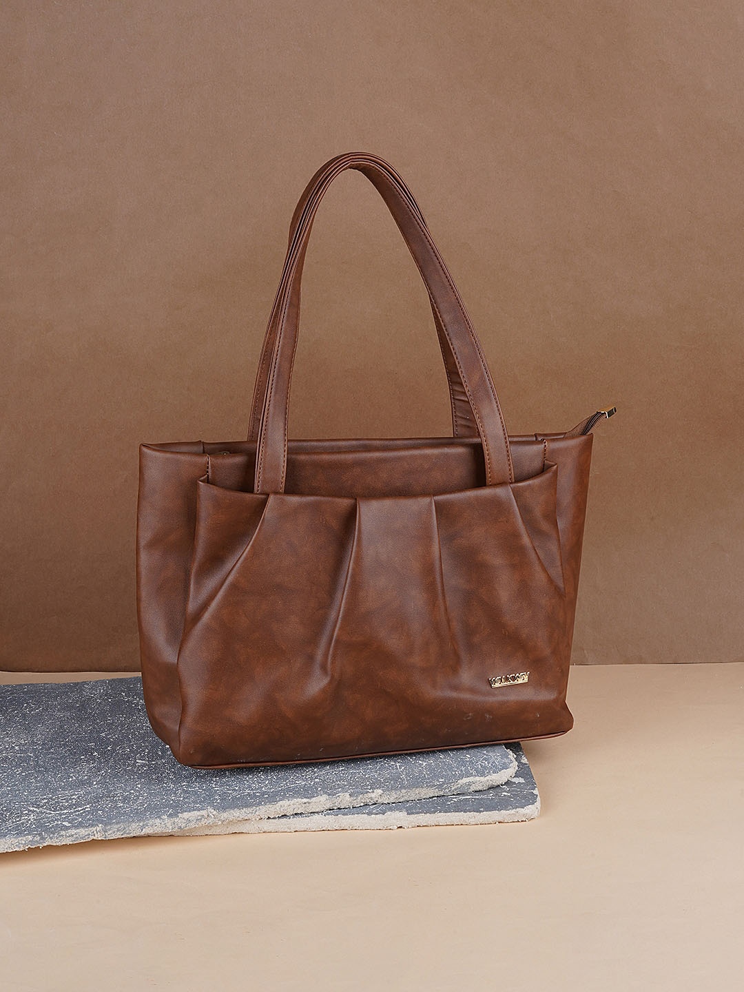 

WALKWAY by Metro Oversized Structured Handheld Bag, Brown