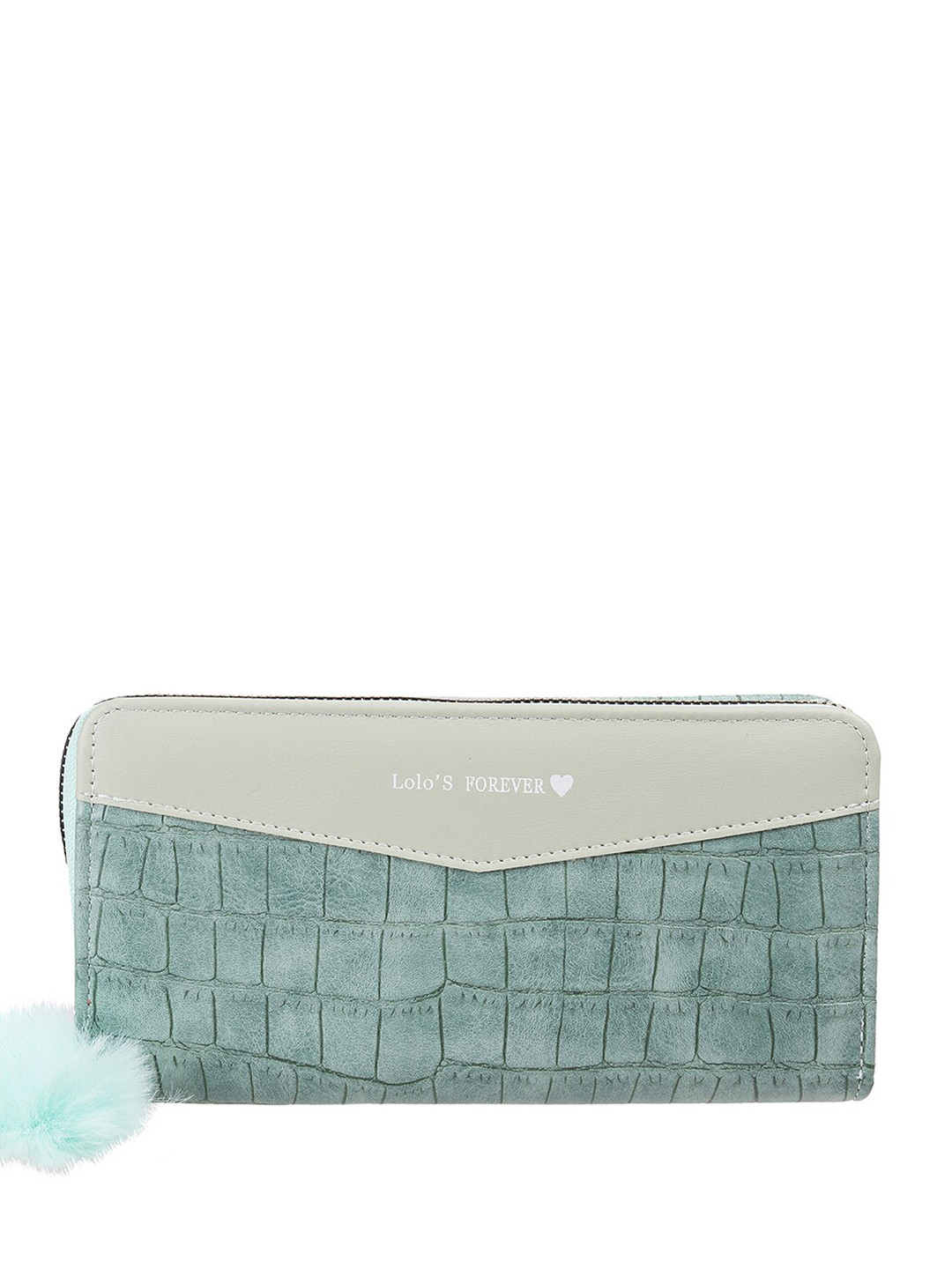 

WALKWAY by Metro Women Textured Zip Around Wallet, Green