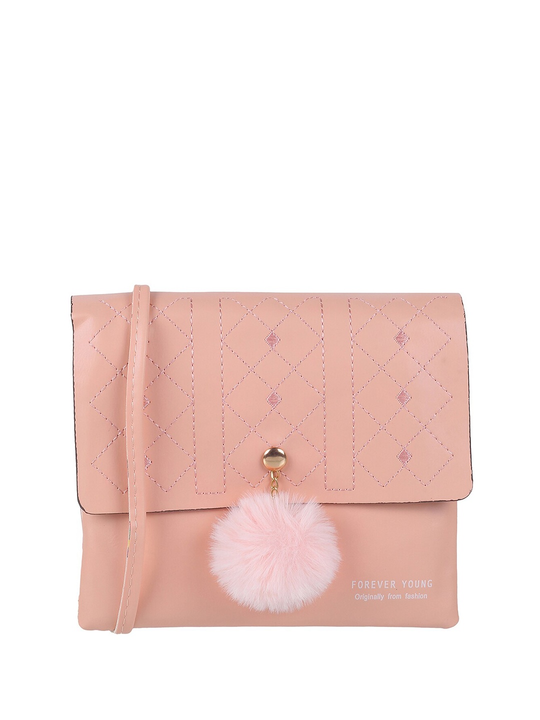 

WALKWAY by Metro Women Geometric Textured Envelope, Pink