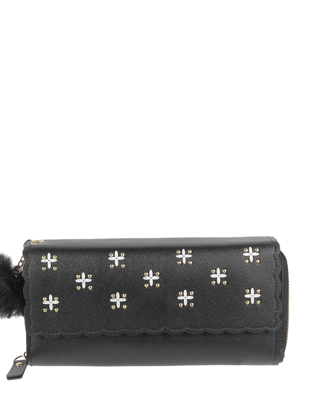 

WALKWAY by Metro Women Textured Embellished Envelope, Black