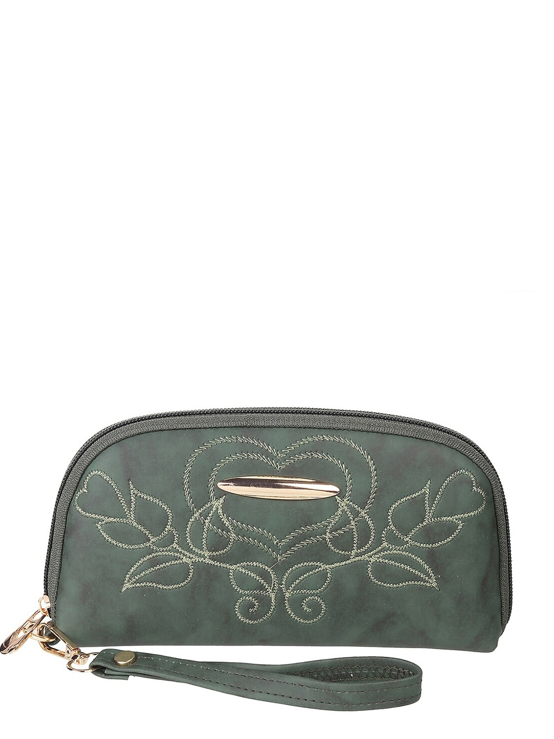 

WALKWAY by Metro Women Floral Zip Around Wallet, Green