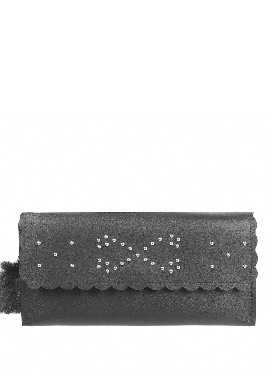 

WALKWAY by Metro Women Textured Embellished Envelope, Black