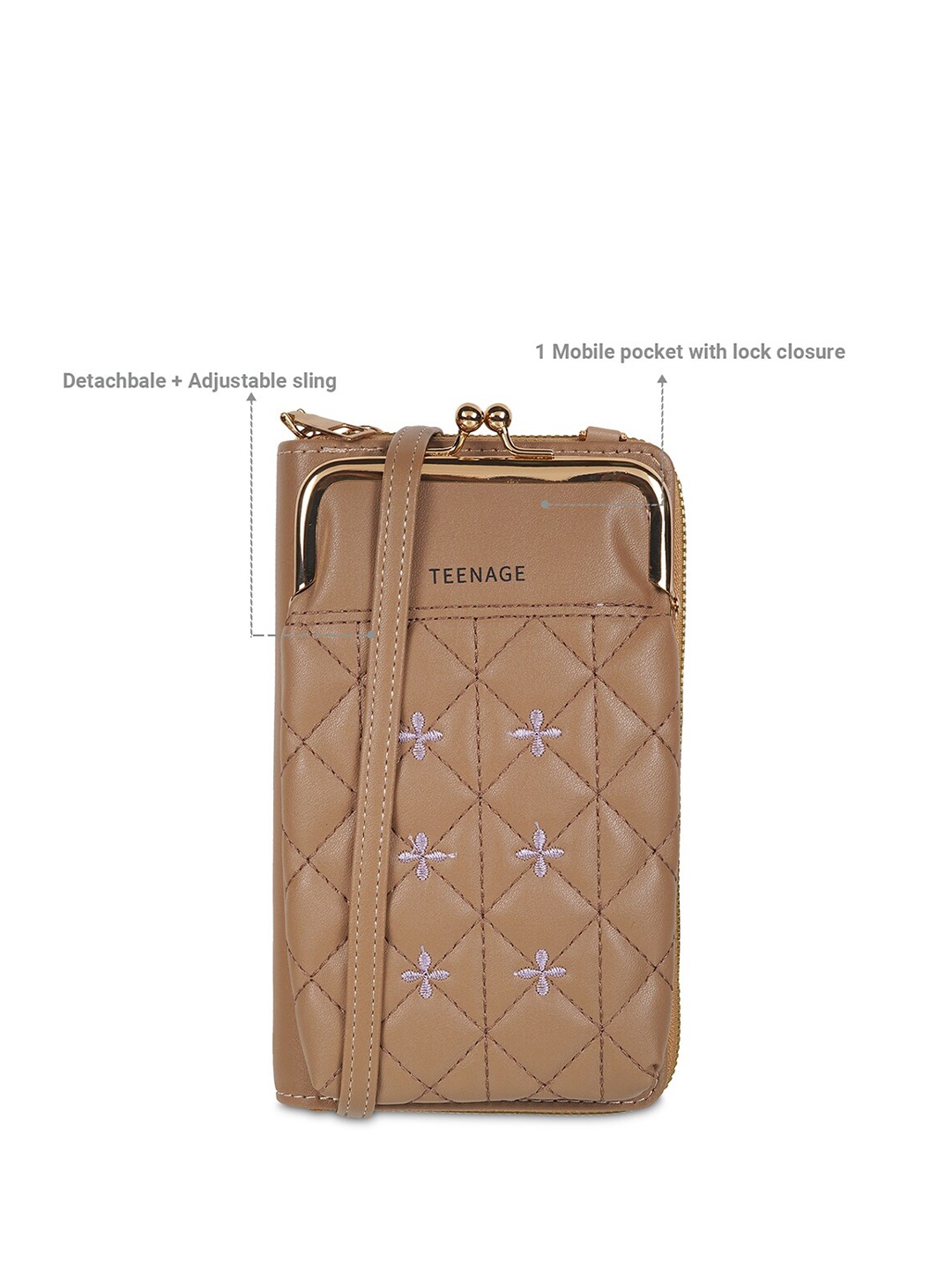 

WALKWAY by Metro Women Zip Around Wallet, Beige