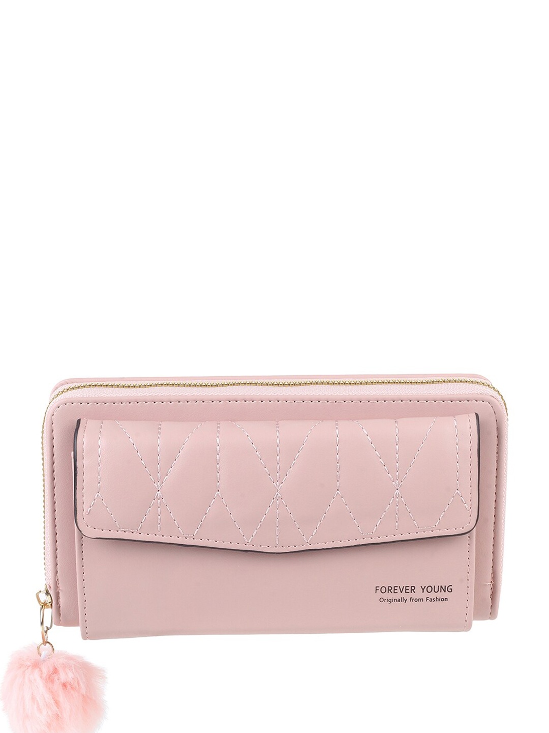 

WALKWAY by Metro Women Textured Zip Around Wallet, Pink