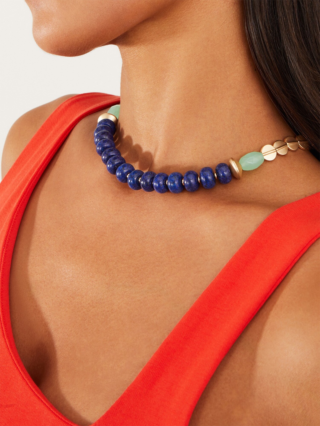 

Accessorize Gold-Plated Beaded Necklace