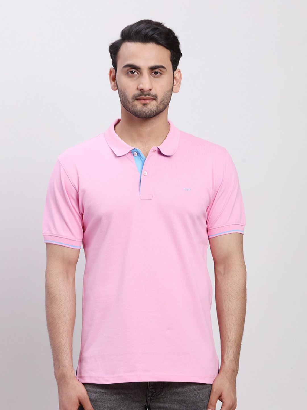

ColorPlus Polo Collar Short Sleeves Cotton T-shirt, Red