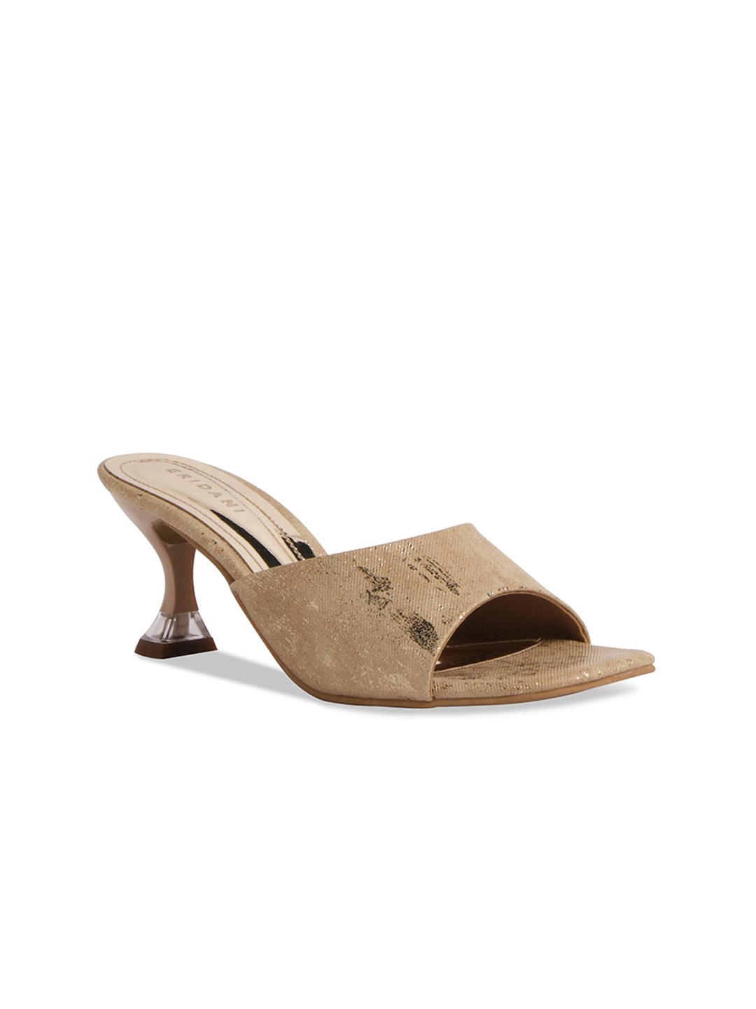 

ERIDANI Textured Block Heels, Beige