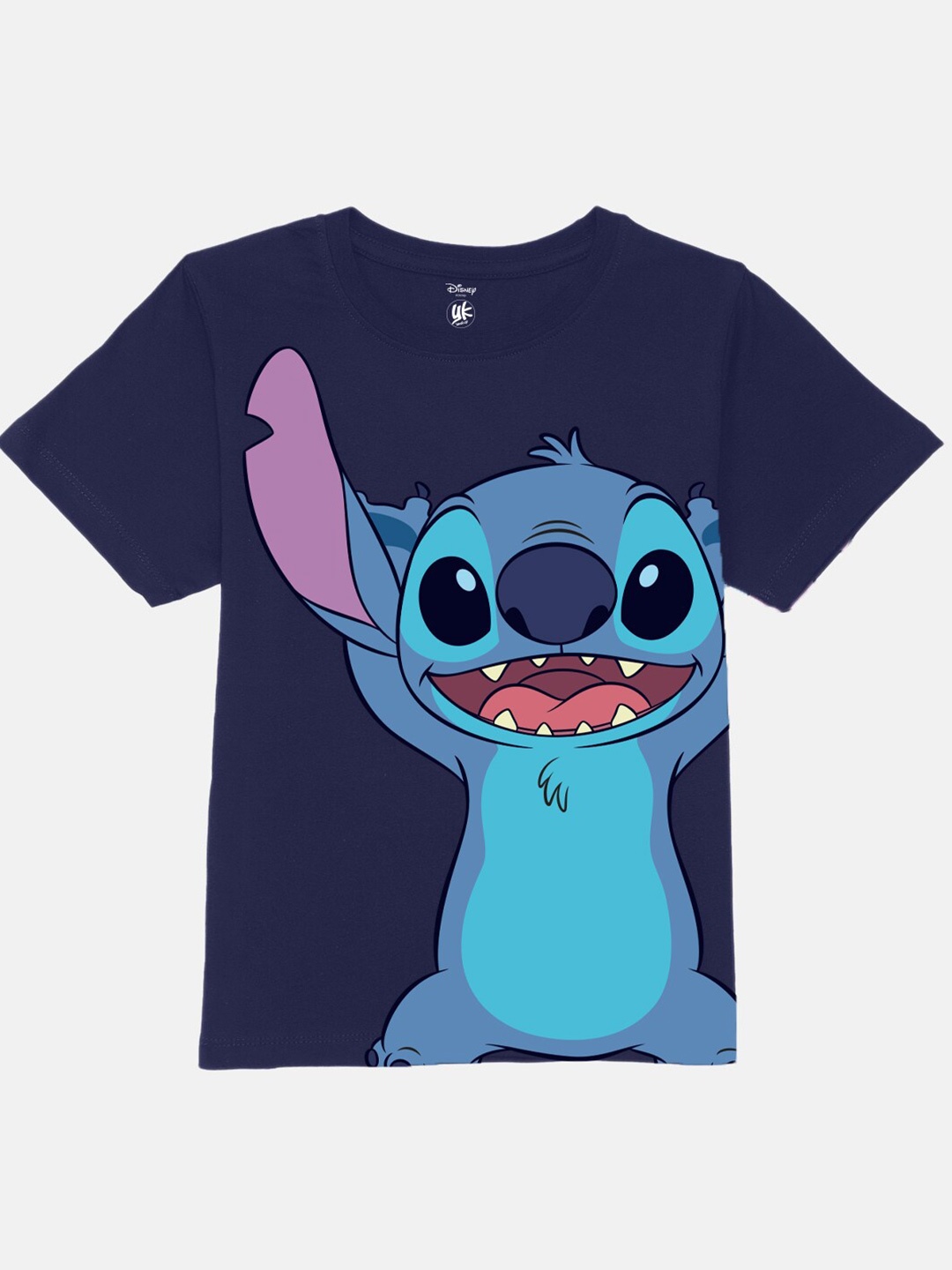 

YK Disney Boys Lilo Stitch Printed Round Neck T-shirt, Blue