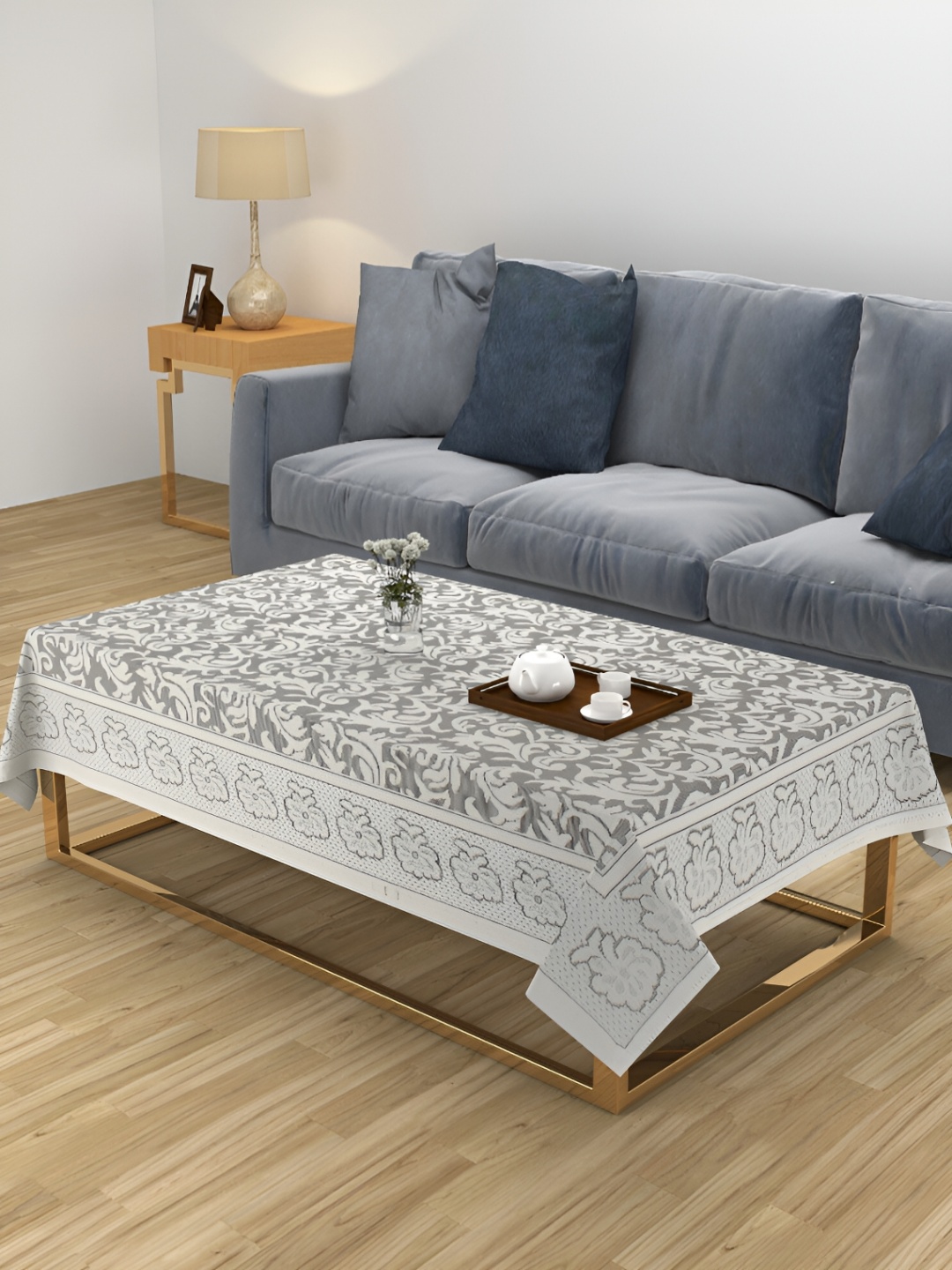 

ZESTURE Cream-Coloured 6-Seater Table Cover