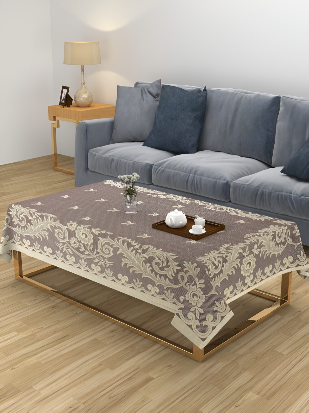 

ZESTURE Maroon 6-Seater Table Cover