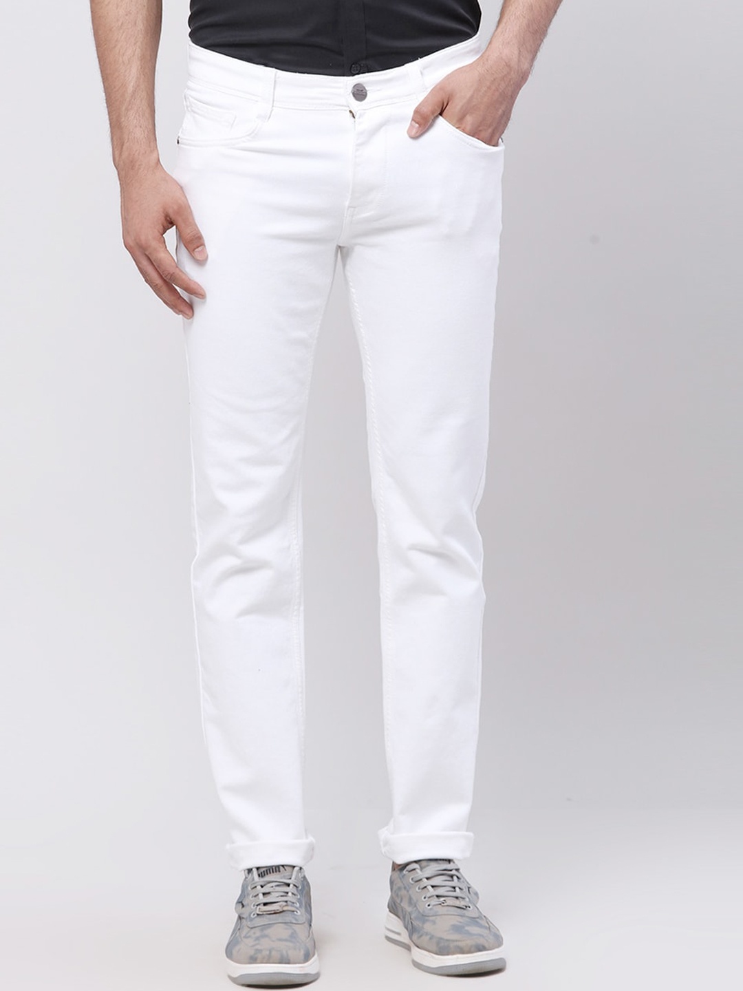 

Park Avenue Men Slim Fit Stretchable Jeans, White